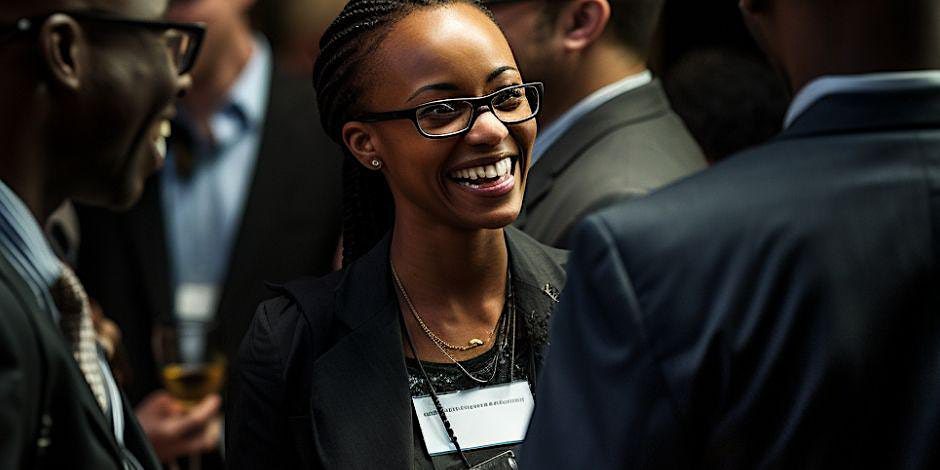 A woman smiling while wearing glasses and a black jacket.